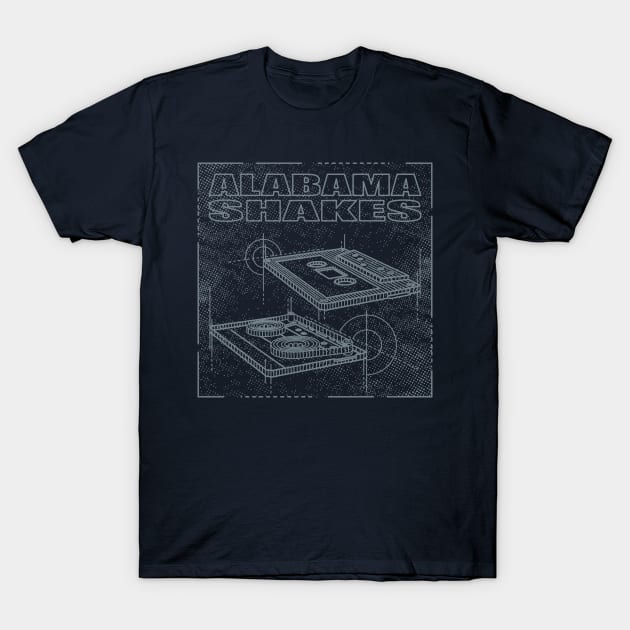 Alabama Shakes - Technical Drawing T-Shirt by Vector Empire